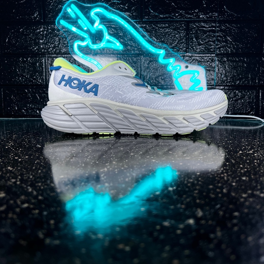 Hoka One One Gaviota 4 Men’s Stability Walking Running Shoes Sneakers Grey - 13